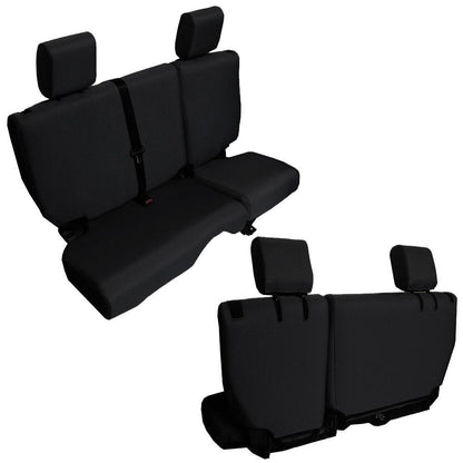 Jeep JK Seat Cover Rear Split Bench 4 Door Baseline Performance 07-10 Wrangler JKU Bartact-1