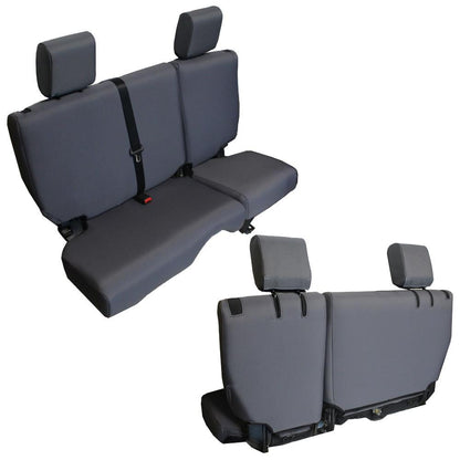 Jeep JK 4 Door Seat Covers Rear Split Bench 13-17 Wrangler JK 4 Door Baseline Performance Bartact