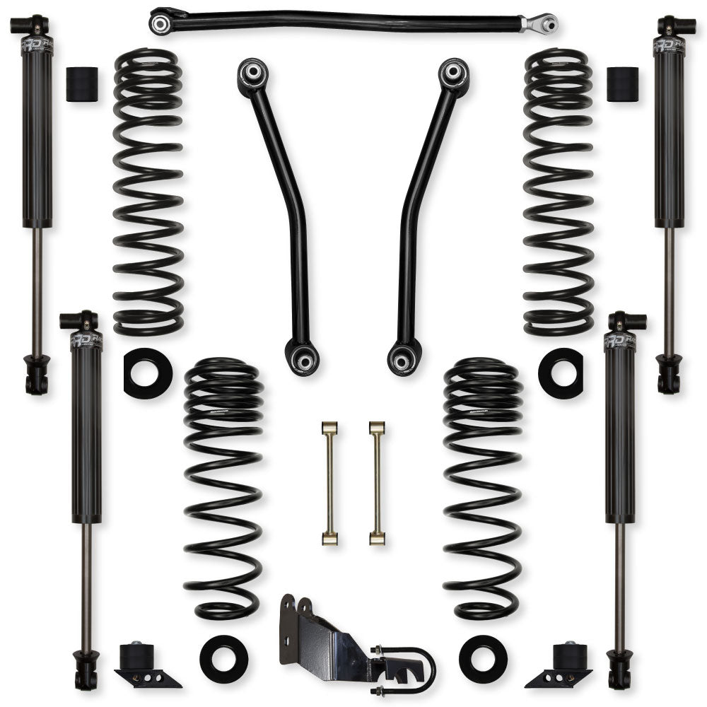 2.5 Inch Adventure Mid-Arm Suspension System for Jeep Wrangler JL Gas Models Comp Stage 1 With IFP Shocks Rock Krawler