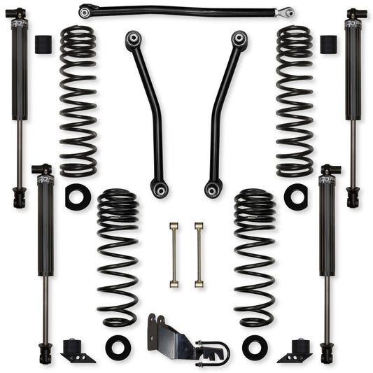 2.5 Inch Adventure Mid-Arm Suspension System for Jeep Wrangler JLU Diesel Models Comp Stage 1 With RRD Shocks Rock Krawler