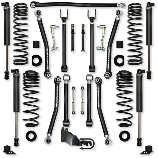 2.5 Inch Adventure X Mid-Arm Suspension System for Jeep Wrangler JLU 4XE Models Rock Krawler