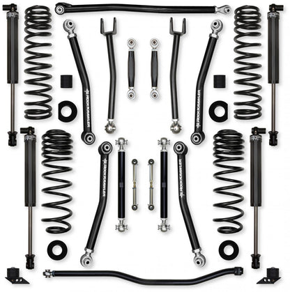 2.5 Inch X-Factor No Limits Mid-Arm Suspension System for Jeep Wrangler JLU 392 Models Rock Krawler