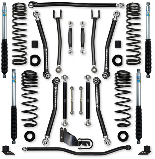 2.5 Inch X-Factor No Limits Mid-Arm Suspension System for Jeep Wrangler JLU Gas Models Rock Krawler-1
