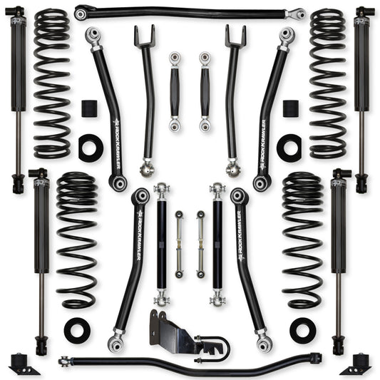 2.5 Inch X-Factor No Limits Mid-Arm Suspension System for Jeep Wrangler JLU Gas Models Rock Krawler