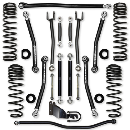 2.5 Inch X-Factor No Limits Mid-Arm Suspension System for Jeep Wrangler JLU 4XE Models Rock Krawler-2