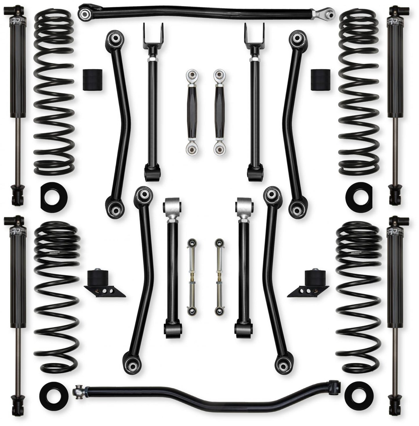 2.5 Inch Ultimate Adventure No Limits Mid-Arm Suspension System for Jeep Wrangler JLU 392 Models Rock Krawler