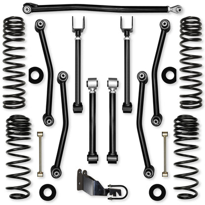 2.5 Inch Ultimate Adventure Mid-Arm Suspension System for Jeep Wrangler JLU Gas Models Rock Krawler-2