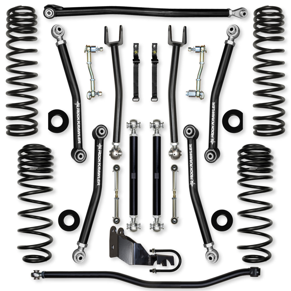 2.5 Inch X-Factor Mid-Arm Suspension System for Jeep Wrangler JL Gas Models Rock Krawler-2