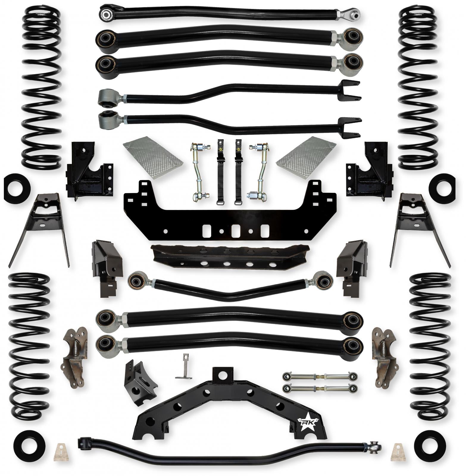 3.5 Inch Adventure X2 Long-Arm Suspension System for Jeep Wrangler JLU Diesel Models Rock Krawler-2