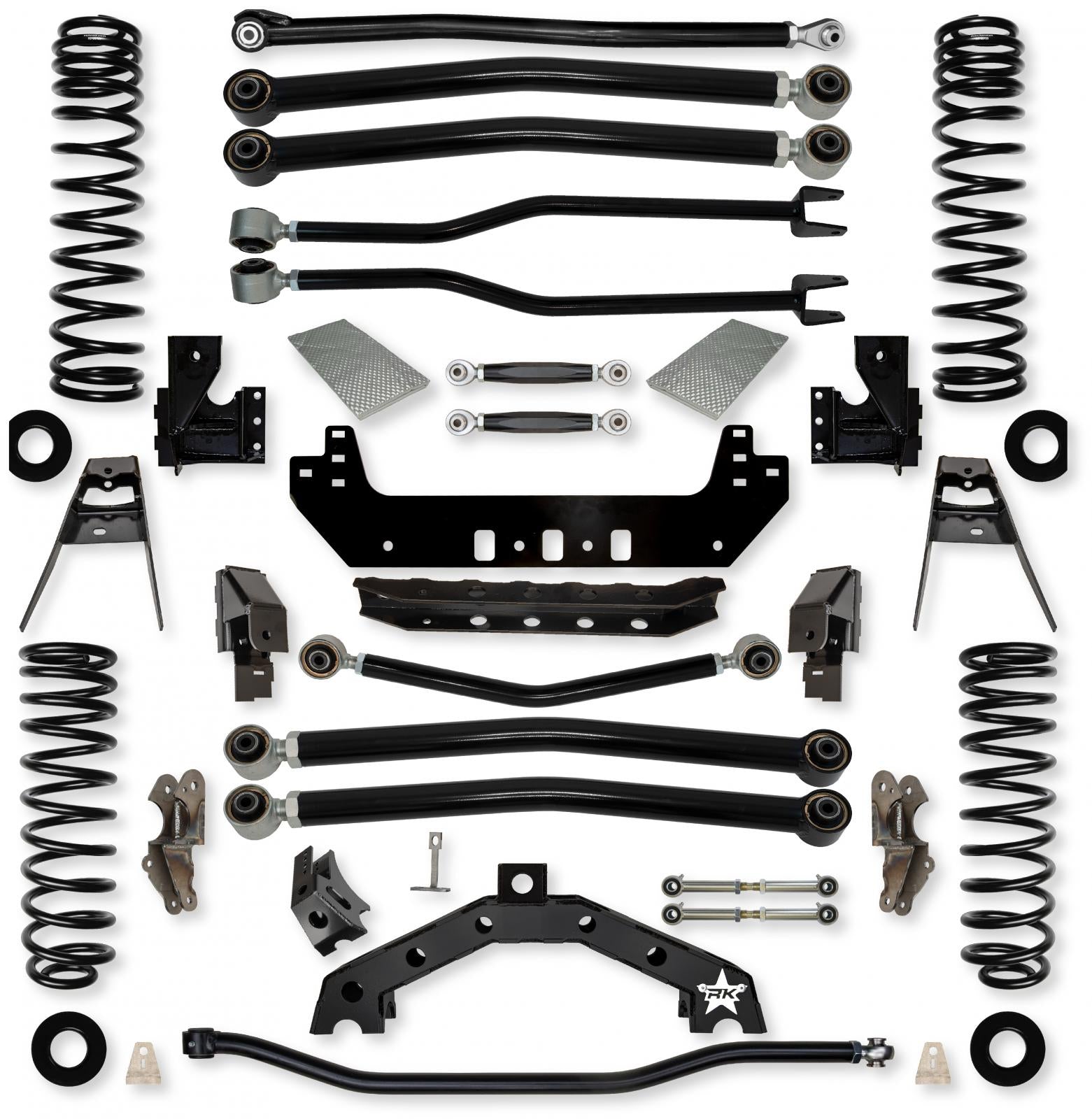 3.5 Inch Adventure X2 No Limits Long-Arm Suspension System for Jeep Wrangler JL Gas Models Rock Krawler-2