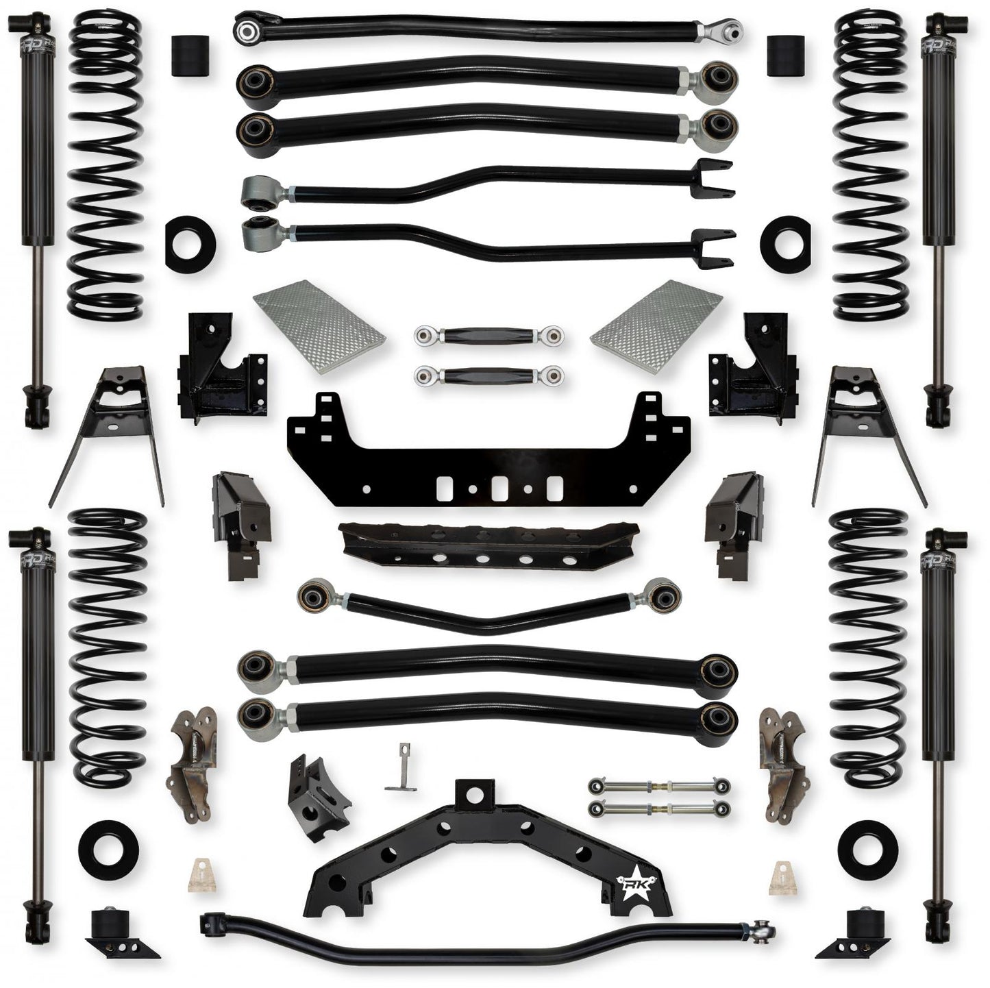 3.5 Inch Adventure X2 No Limits Long-Arm Suspension System for Jeep Wrangler JLU 392 Models Rock Krawler