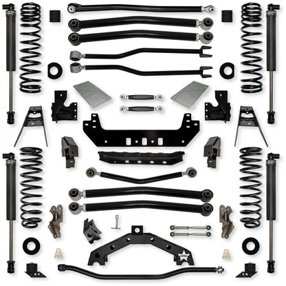 3.5 Inch Adventure X2 No Limits Long-Arm Suspension System for Jeep Wrangler JLU Gas Models Rock Krawler