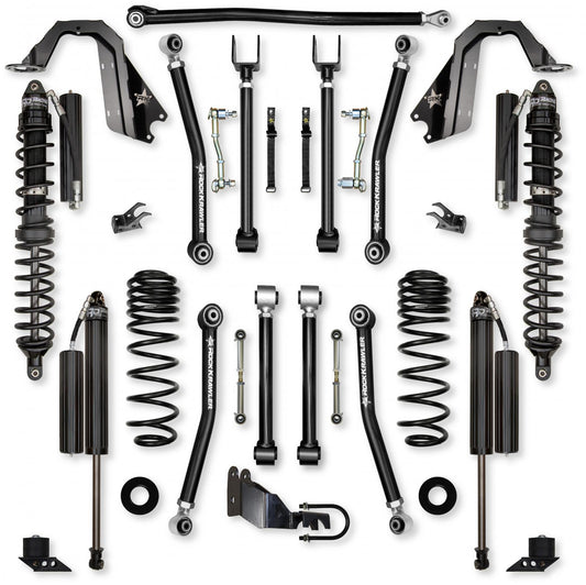 3.5 Inch Adventure X Coilover Mid-Arm Suspension System for Jeep Wrangler JLU Gas Models Comp Stage 1 Rock Krawler