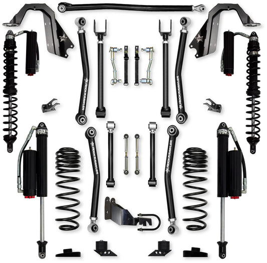 3.5 Inch Adventure X Coilover Mid-Arm Suspension System for Jeep Wrangler JLU Gas Models Comp System Stage 2 Rock Krawler