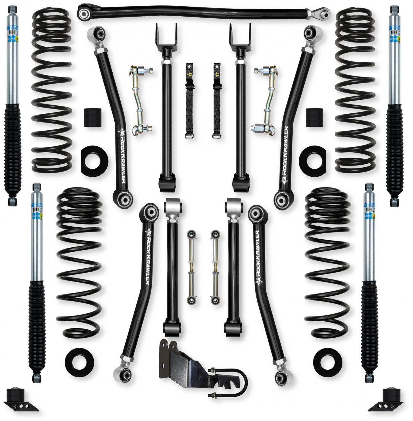 Jeep Wrangler JLU 3.5 Inch Adventure X 4XE Mid-arm System Rock Krawler-1