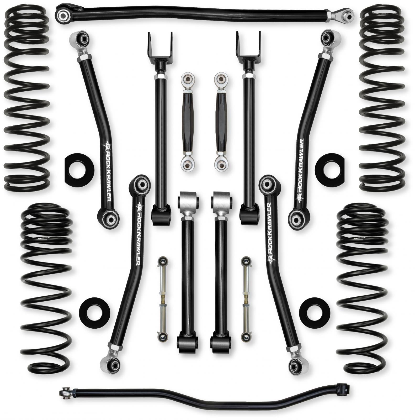 3.5 Inch Adventure X No Limits Mid-Arm Suspension System for Jeep Wrangler JLU 392 Models Rock Krawler-2