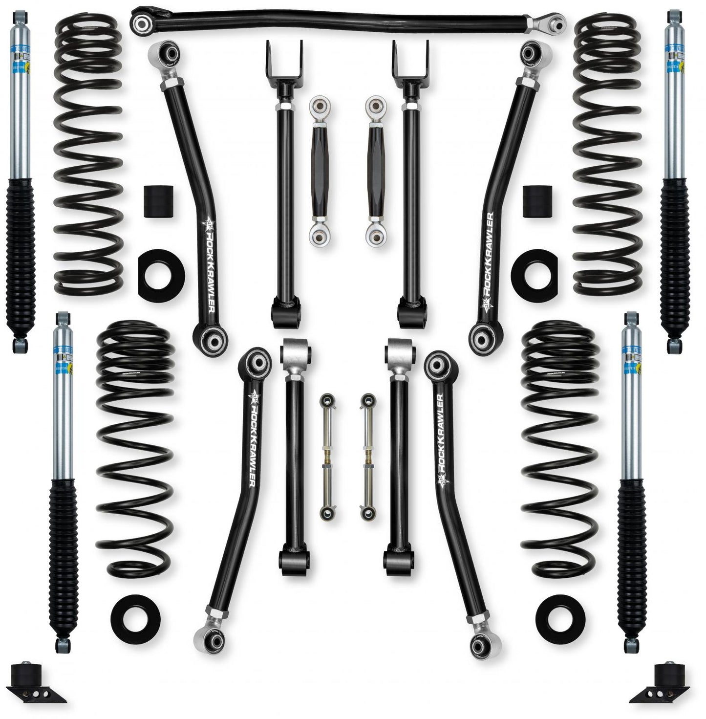 3.5 Inch Adventure X No Limits Mid-Arm Suspension System for Jeep Wrangler JLU 392 Models Rock Krawler-1