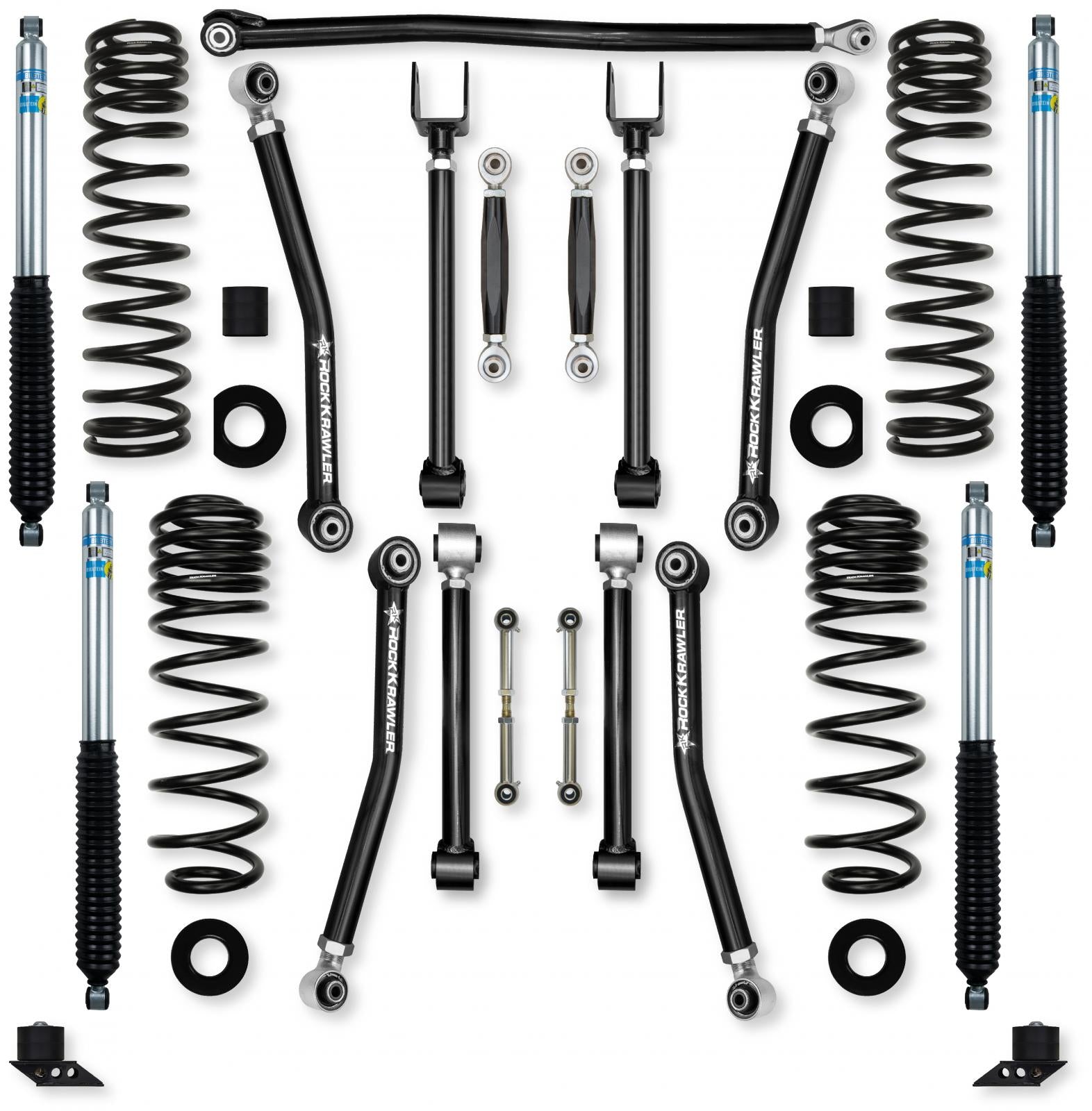 3.5 Inch Adventure X No Limits Mid-Arm Suspension System for Jeep Wrangler JLU 392 Models Rock Krawler-1