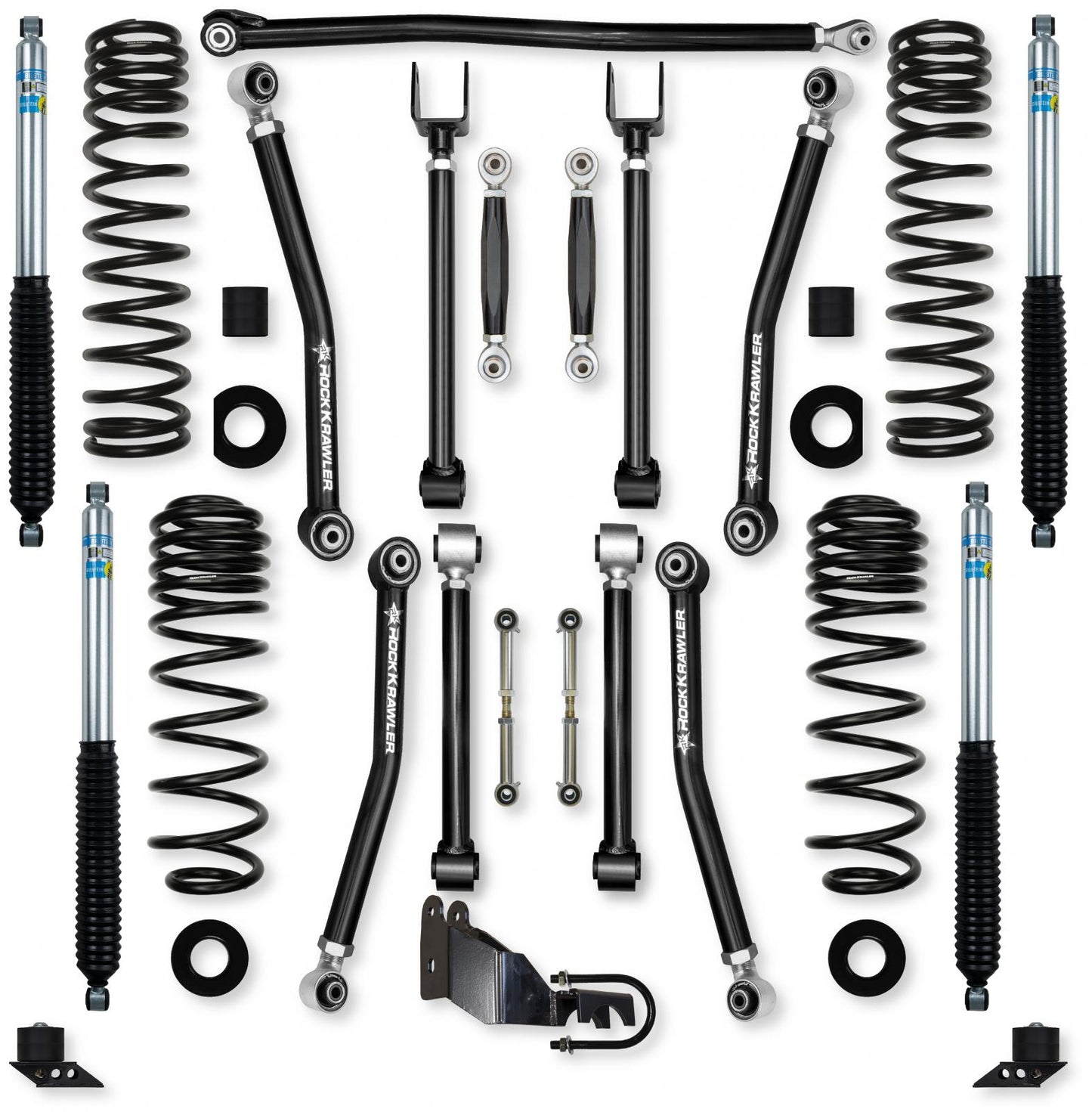 3.5 Inch Adventure X No Limits Mid-Arm Suspension System for Jeep Wrangler JLU 4XE Models Rock Krawler-1
