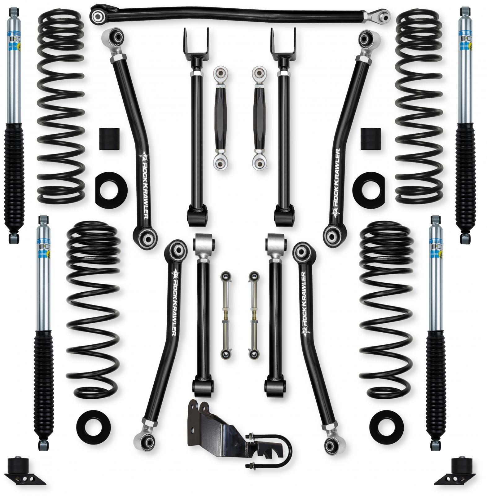 3.5 Inch Adventure X No Limits Mid-Arm Suspension System for Jeep Wrangler JLU 4XE Models Rock Krawler-1