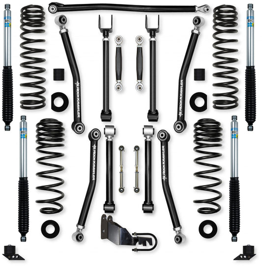 3.5 Inch Adventure X No Limits Mid-Arm Suspension System for Jeep Wrangler JLU 4XE Models Rock Krawler-1