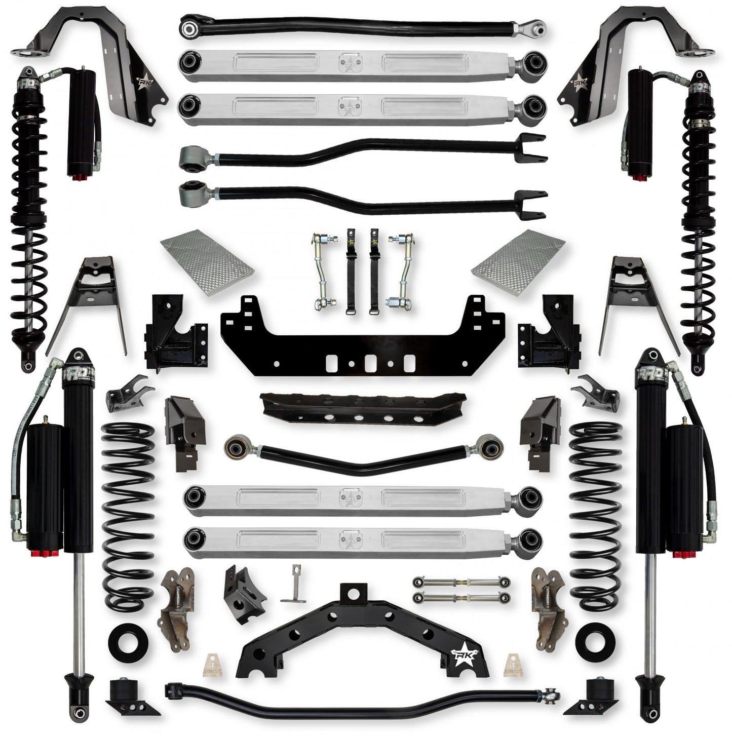 3.5 Inch Adventure X2 Pro Elite Coilover Long-Arm Suspension System for Jeep Wrangler JLU Gas Models Comp System Stage 2 Rock Krawler