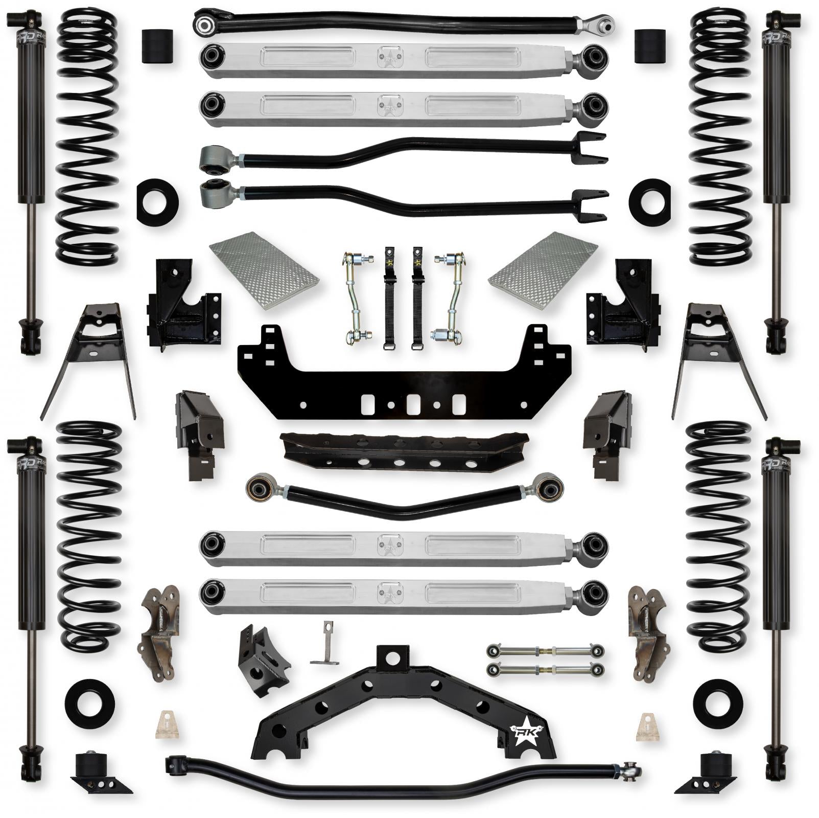 3.5 Inch Adventure X2 Pro Elite Long-Arm Suspension System for Jeep Wrangler JLU Gas Models Rock Krawler