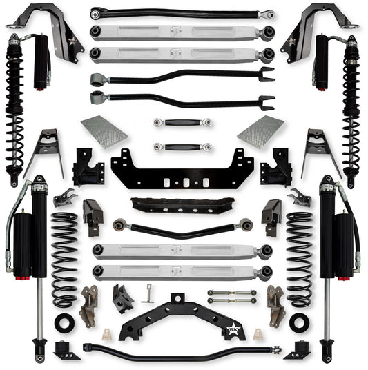 3.5 Inch Adventure X2 Pro Elite Coilover No Limits Long-Arm Suspension System for Jeep Wrangler JL Gas Models Comp System Stage 2 Rock Krawler