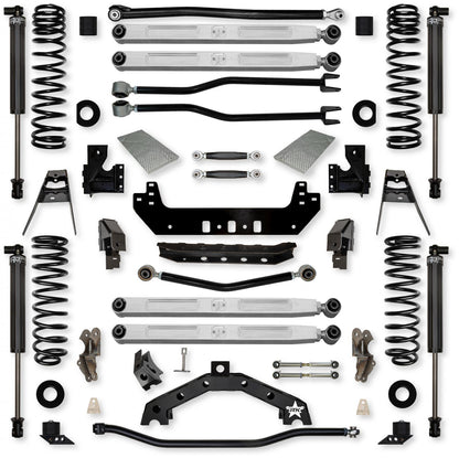 3.5 Inch Adventure X2 Pro Elite No Limits Long-Arm Suspension System for Jeep Wrangler JLU Gas Models Rock Krawler