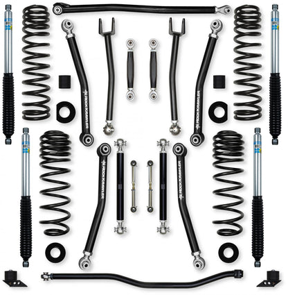 3.5 Inch X-Factor No Limits Mid-Arm Suspension System for Jeep Wrangler JLU 392 Models Rock Krawler-1
