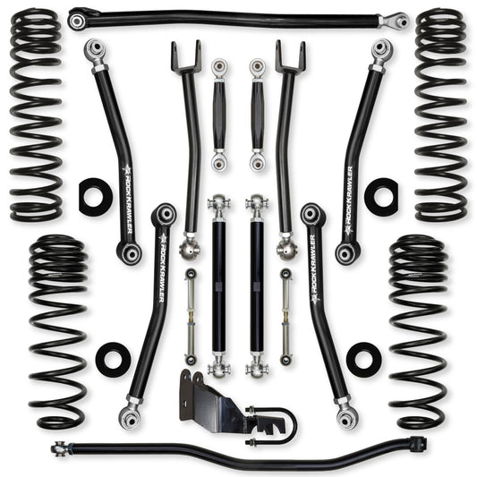 3.5 Inch X-Factor No Limits Mid-Arm Suspension System for Jeep Wrangler JLU 4XE Models Rock Krawler-1