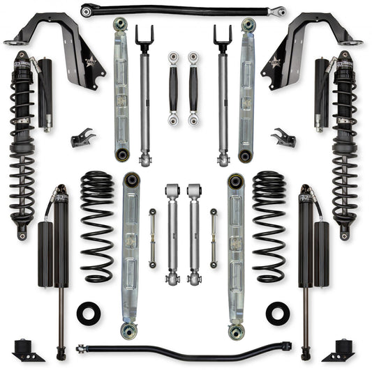 3.5 Inch X-Factor Pro Elite Coilover No Limits Mid-Arm Suspension System for Jeep Wrangler JLU 392 Models Comp Stage 1 Rock Krawler