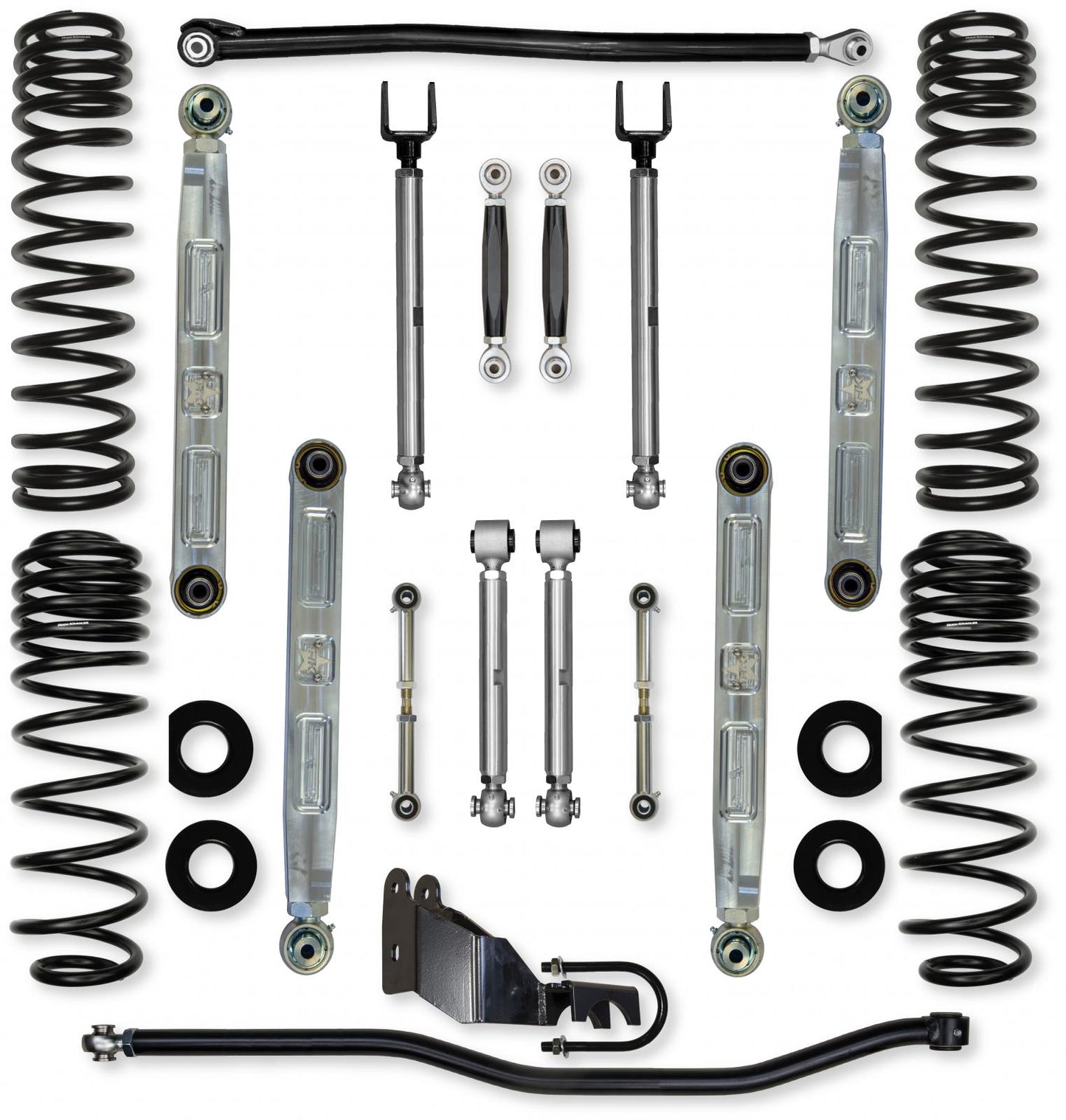 3.5 Inch X-Factor Pro Elite No Limits Mid-Arm Suspension System for Jeep Wrangler JLU 4XE Models Rock Krawler-2