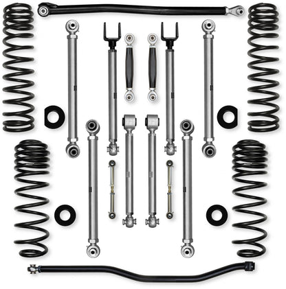 3.5 Inch X-Factor PRO No Limits Mid-Arm System for Jeep Wrangler JLU 392 Rock Krawler-2