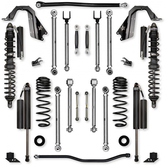 3.5 Inch X-Factor PRO Coilover No Limits Mid-Arm System for Jeep Wrangler JLU 392 Comp Stage 1 Rock Krawler