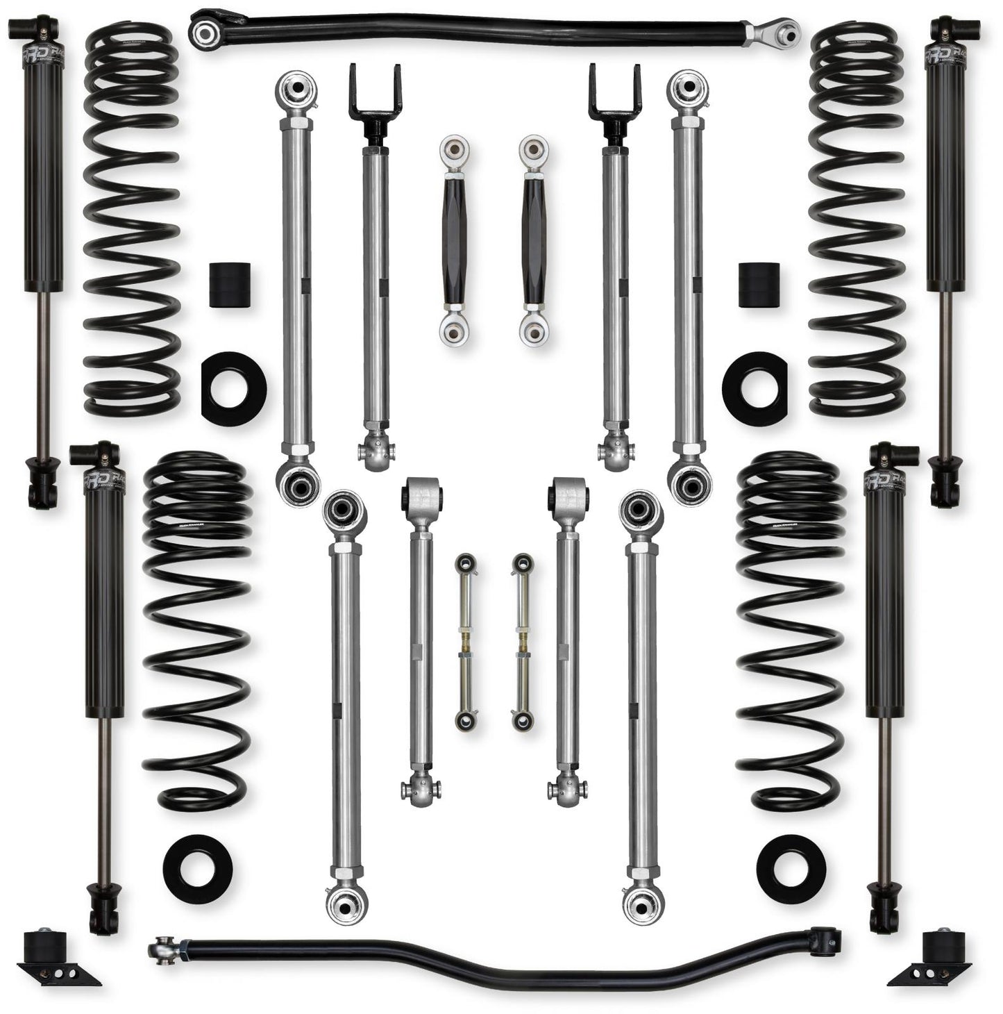 3.5 Inch X-Factor PRO No Limits Mid-Arm System for Jeep Wrangler JLU 392 Rock Krawler