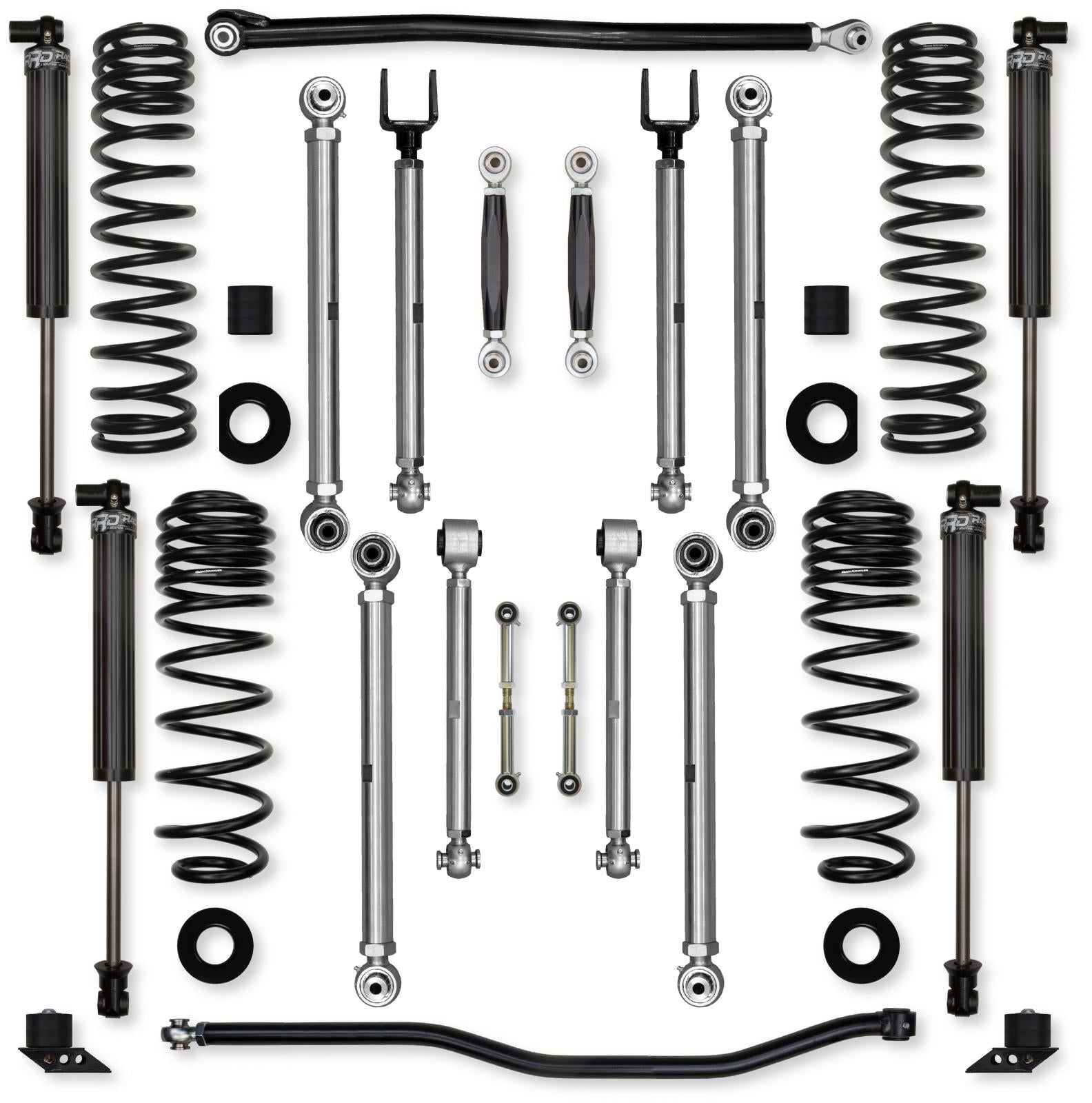 3.5 Inch X-Factor PRO No Limits Mid-Arm System for Jeep Wrangler JLU 392 Rock Krawler