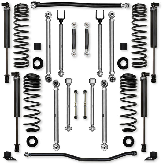 3.5 Inch X-Factor PRO No Limits Mid-Arm System for Jeep Wrangler JLU 392 Rock Krawler