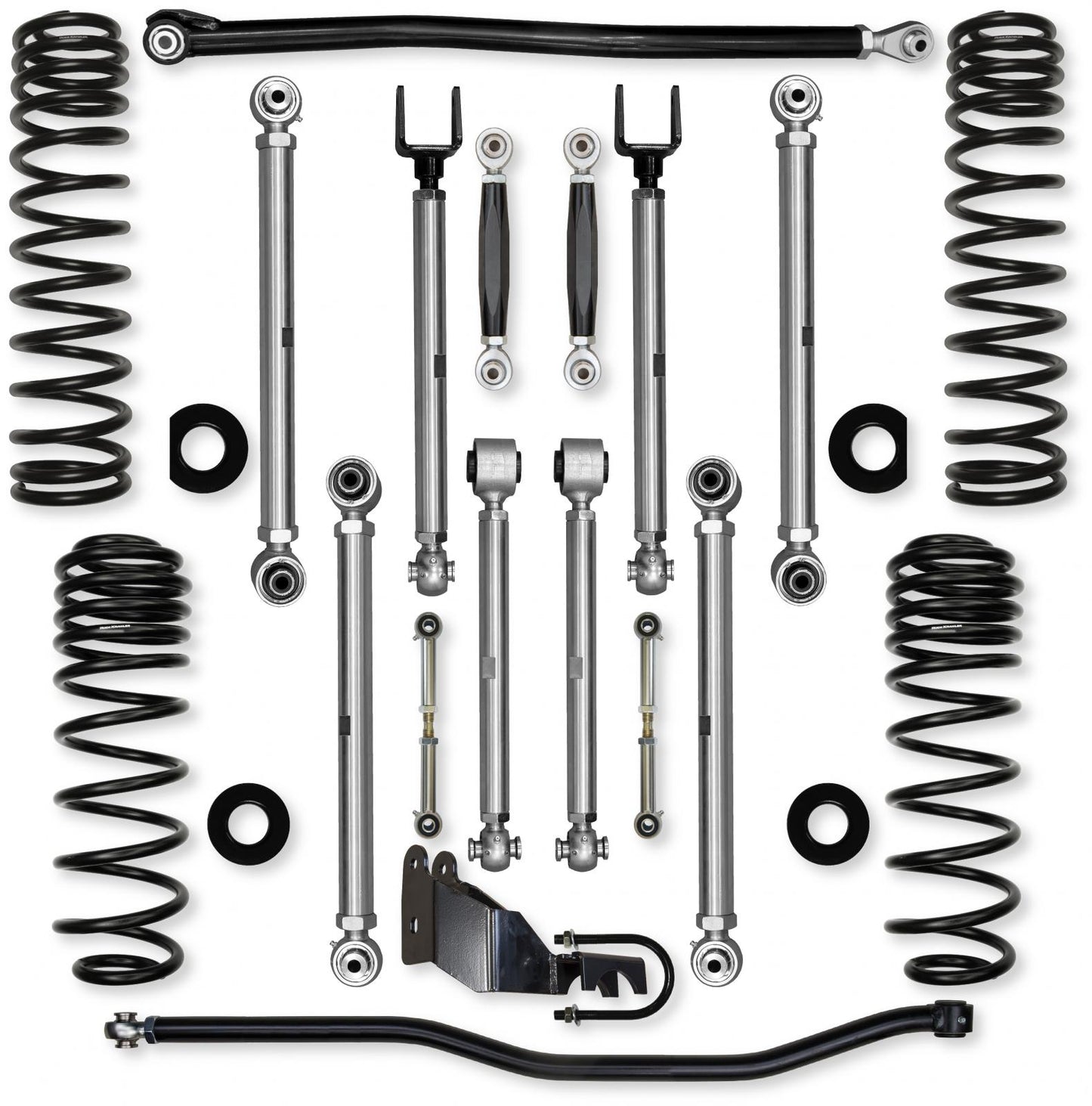 3.5 Inch X-Factor PRO No Limits Mid-Arm Suspension System for Jeep Wrangler JLU Diesel Models Rock Krawler-2