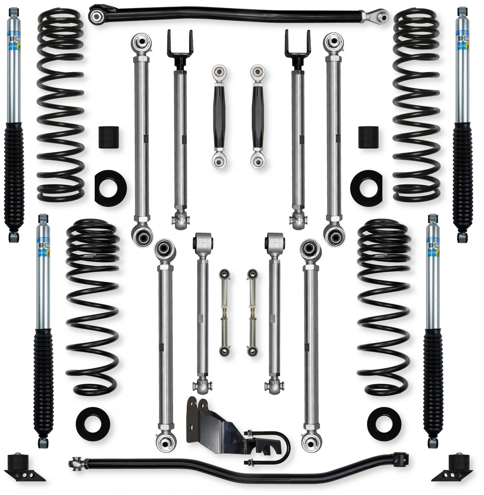 3.5 Inch X-Factor PRO No Limits Mid-Arm Suspension System for Jeep Wrangler JLU Diesel Models Rock Krawler-1