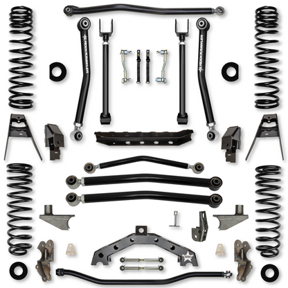 3.5 Inch T-Rex w/ 6 Inch Rear Stretch Hybrid System For Jeep Wrangler JL Rock Krawler-1
