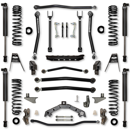 3.5 Inch T-Rex w/ 6 Inch Rear Stretch Hybrid System For Jeep Wrangler JL Rock Krawler