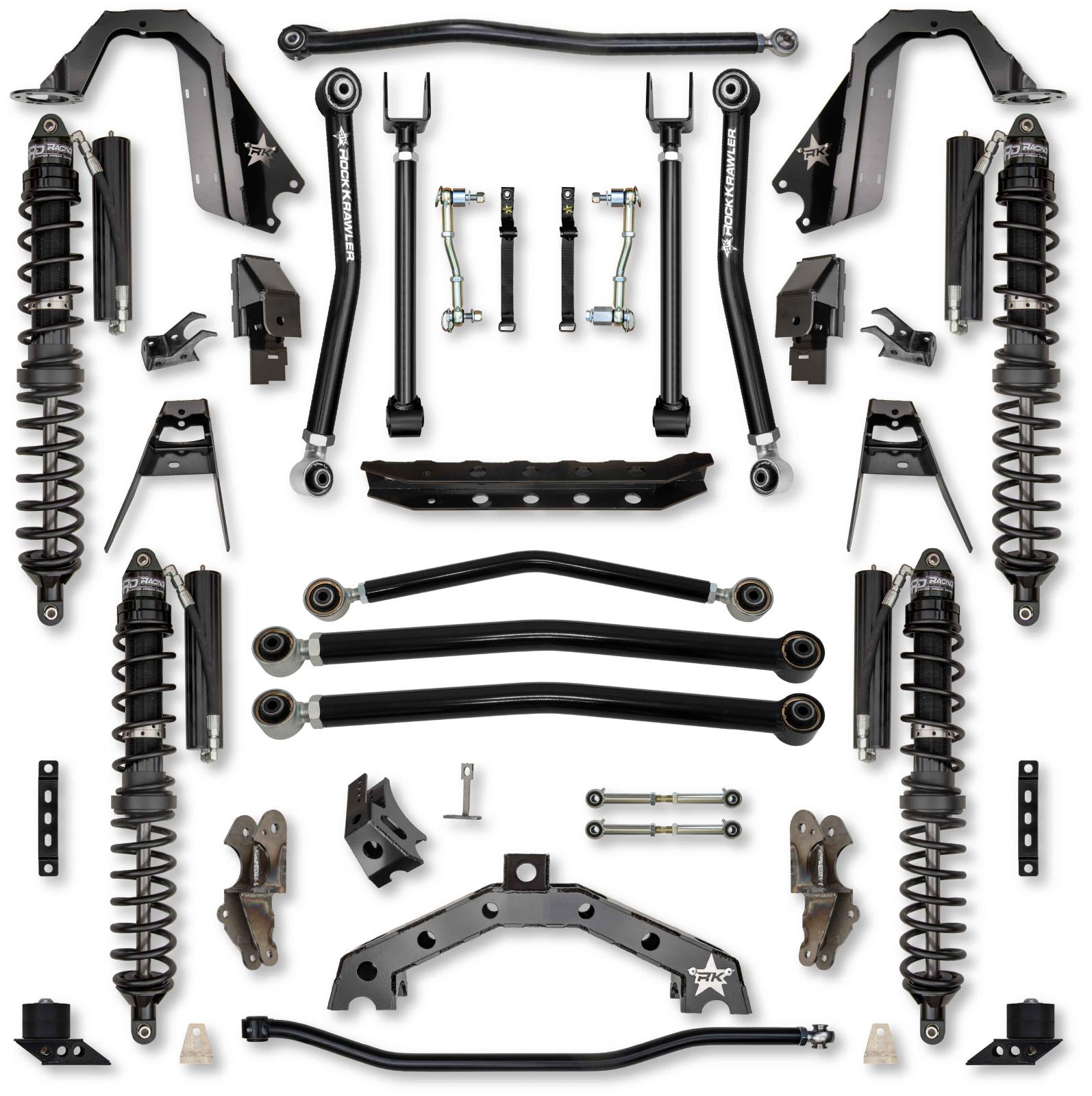 3.5 Inch T-REX Coilover Suspension System for Jeep Wrangler JL Gas Models Trail Runner System Stage 1 Rock Krawler