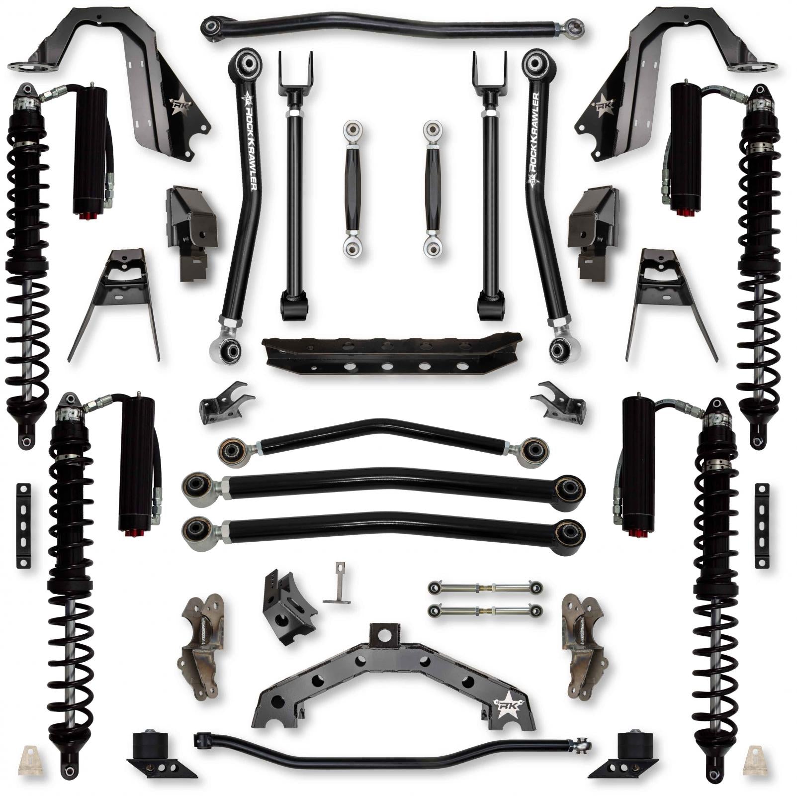 3.5 Inch T-REX Coilover No Limits Suspension System for Jeep Wrangler JLU 4XE Models Trail Runner System Stage 2 Rock Krawler