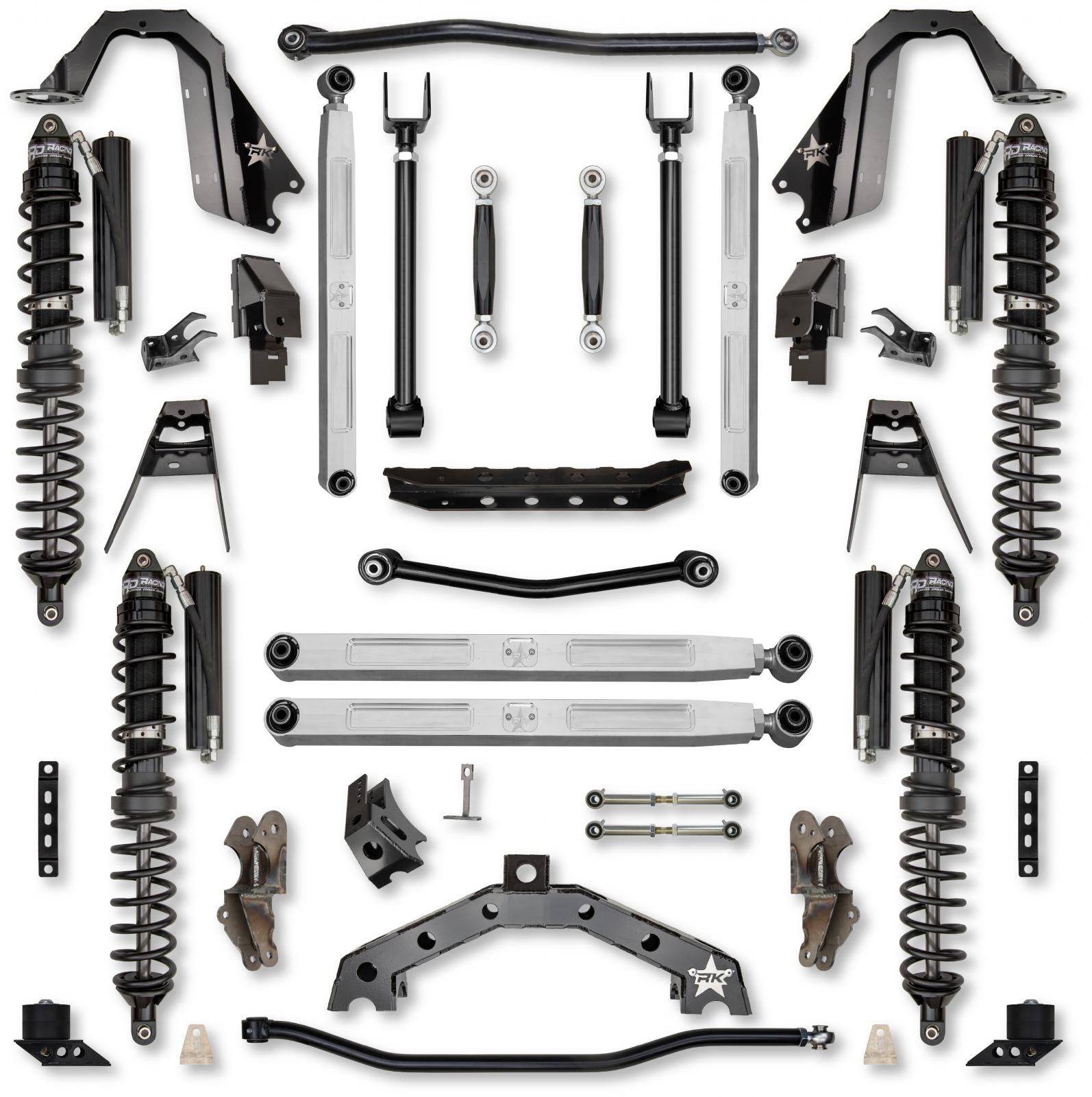 3.5 Inch T-REX Pro Elite Coilover No Limits Suspension System for Jeep Wrangler JLU 4XE Models Trail Runner System Stage 1 Rock Krawler