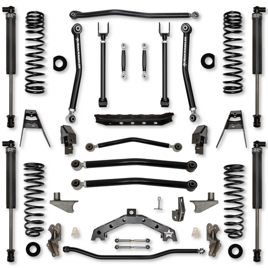 3.5 Inch T-Rex w/ 6 Inch Rear Stretch No Limits Hybrid System For Jeep Wrangler JL Rock Krawler