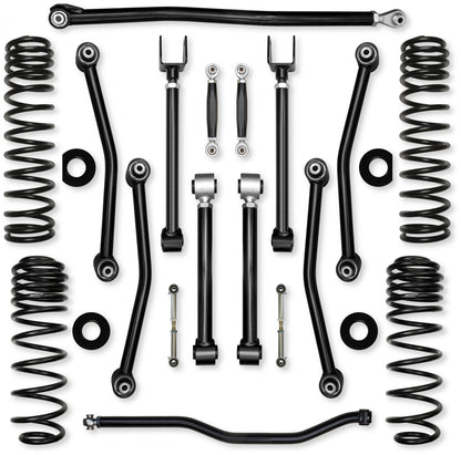 3.5 Inch Ultimate Adventure No Limits Mid-Arm Suspension System for Jeep Wrangler JLU 392 Models Rock Krawler-2