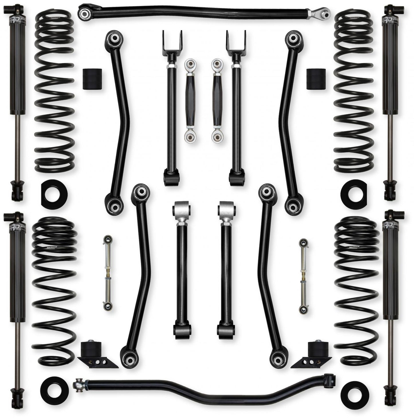 3.5 Inch Ultimate Adventure No Limits Mid-Arm Suspension System for Jeep Wrangler JLU 392 Models Rock Krawler