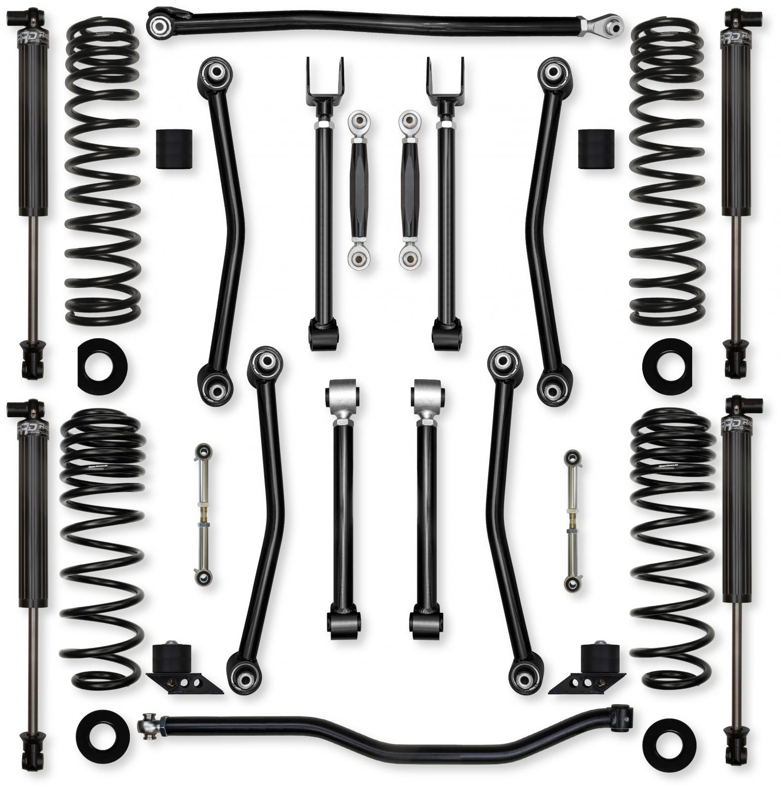 3.5 Inch Ultimate Adventure No Limits Mid-Arm Suspension System for Jeep Wrangler JLU 392 Models Rock Krawler