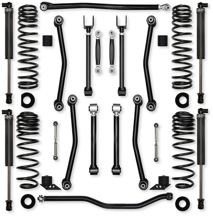 3.5 Inch Ultimate Adventure No Limits Mid-Arm Suspension System for Jeep Wrangler JLU 392 Models Rock Krawler